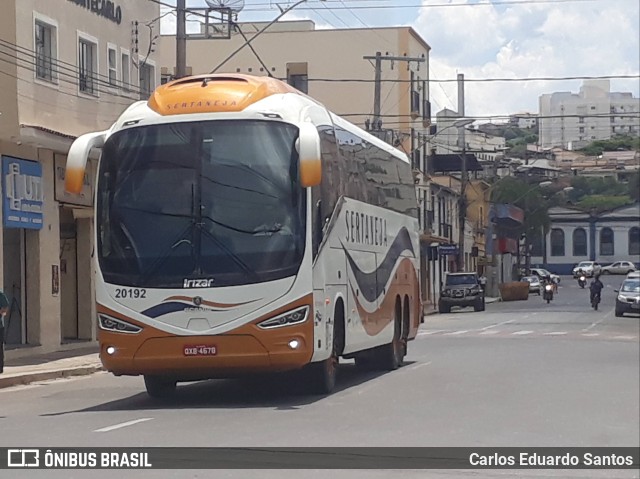 Viação Sertaneja 20192 na cidade de São João del Rei, Minas Gerais, Brasil, por Carlos Eduardo Santos. Número da foto: #9399827.