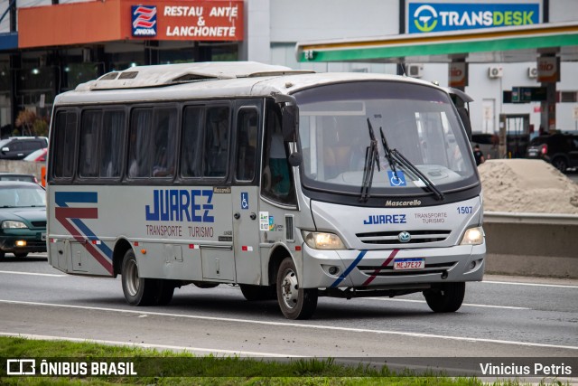 Transporte e Turismo Juarez 1507 na cidade de Joinville, Santa Catarina, Brasil, por Vinicius Petris. ID da foto: 9399768.