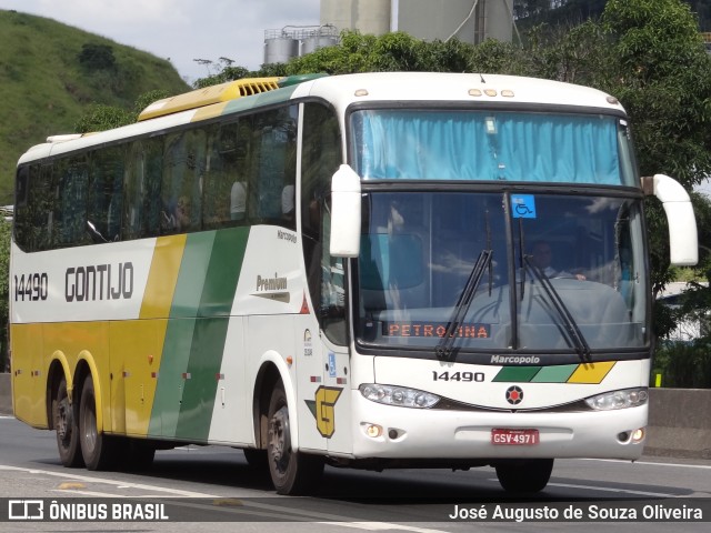 Empresa Gontijo de Transportes 14490 na cidade de Piraí, Rio de Janeiro, Brasil, por José Augusto de Souza Oliveira. ID da foto: 9399081.