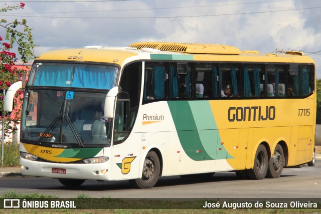 Empresa Gontijo de Transportes 17115 na cidade de Vitória da Conquista, Bahia, Brasil, por José Augusto de Souza Oliveira. ID da foto: 9399086.