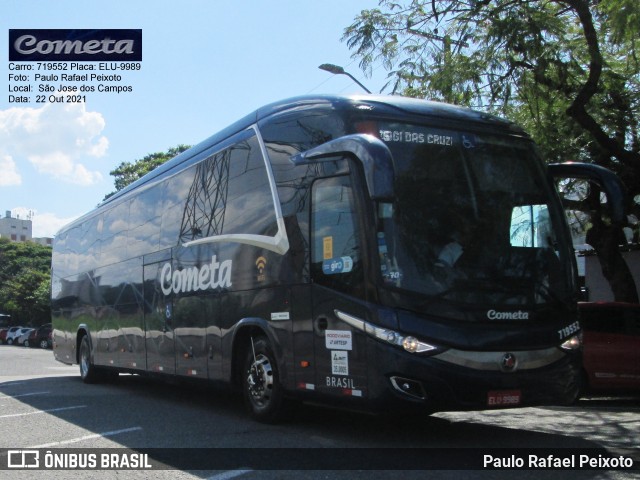 Viação Cometa 719552 na cidade de São José dos Campos, São Paulo, Brasil, por Paulo Rafael Peixoto. Número da foto: #9400103.