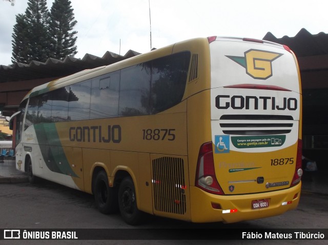 Empresa Gontijo de Transportes 18875 na cidade de Três Corações, Minas Gerais, Brasil, por Fábio Mateus Tibúrcio. Número da foto: #9400485.