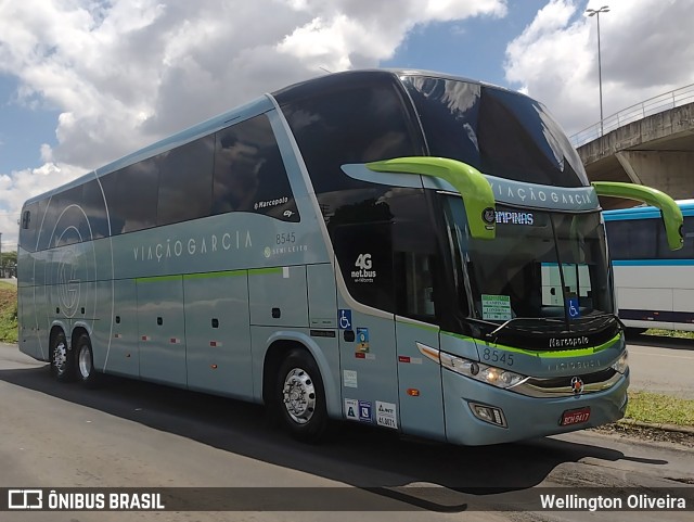 Viação Garcia 8545 na cidade de Campinas, São Paulo, Brasil, por Wellington Oliveira. Número da foto: #9403936.