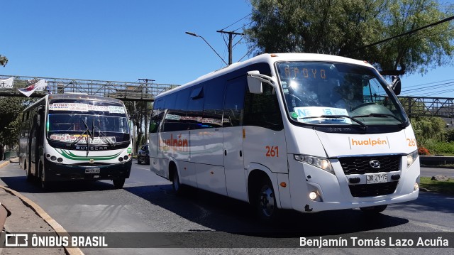 Buses Hualpén 261 na cidade de Maipú, Santiago, Metropolitana de Santiago, Chile, por Benjamín Tomás Lazo Acuña. Número da foto: #9404582.