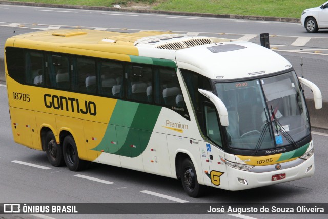 Empresa Gontijo de Transportes 18785 na cidade de Barra Mansa, Rio de Janeiro, Brasil, por José Augusto de Souza Oliveira. ID da foto: 9402159.