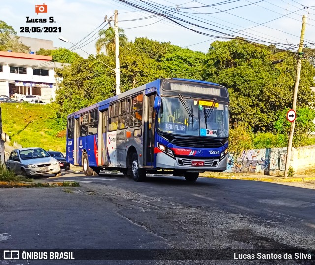 Viação Miracatiba 15.924 na cidade de Embu-Guaçu, São Paulo, Brasil, por Lucas Santos da Silva. ID da foto: 9402198.