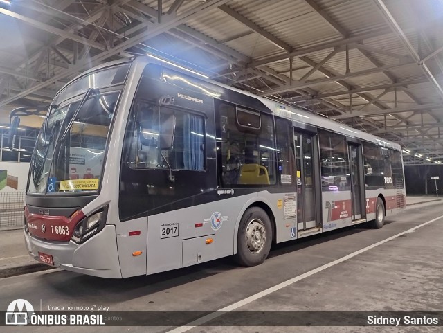 Viação Gatusa Transportes Urbanos 7 6063 na cidade de São Paulo, São Paulo, Brasil, por Sidney Santos. Número da foto: #9403833.