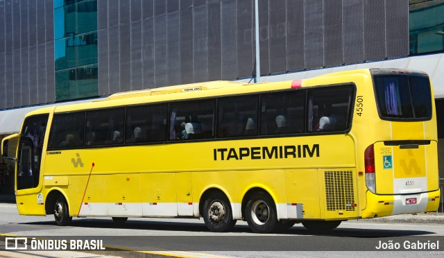 Viação Itapemirim 45501 na cidade de Rio de Janeiro, Rio de Janeiro, Brasil, por João Gabriel. Número da foto: #9402943.