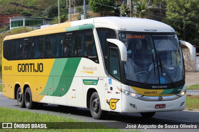 Empresa Gontijo de Transportes 18640 na cidade de Barra do Piraí, Rio de Janeiro, Brasil, por José Augusto de Souza Oliveira. ID da foto: 9402260.