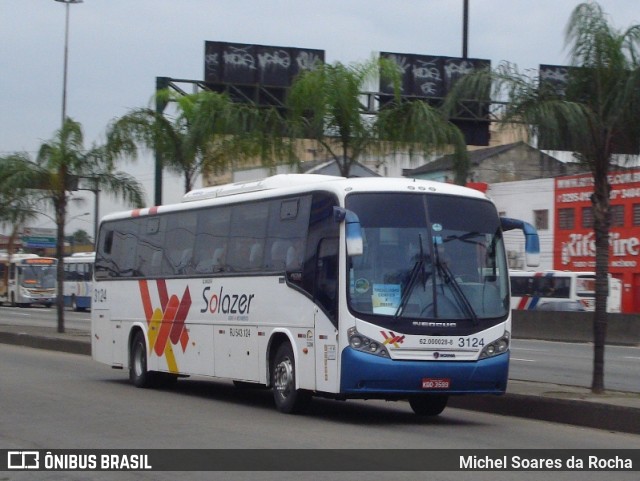 Solazer Transportes e Turismo 3124 na cidade de Rio de Janeiro, Rio de Janeiro, Brasil, por Michel Soares da Rocha. Número da foto: #9404781.