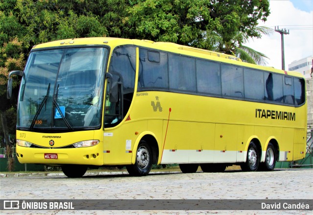 Viação Itapemirim 5073 na cidade de Fortaleza, Ceará, Brasil, por David Candéa. ID da foto: 9403420.