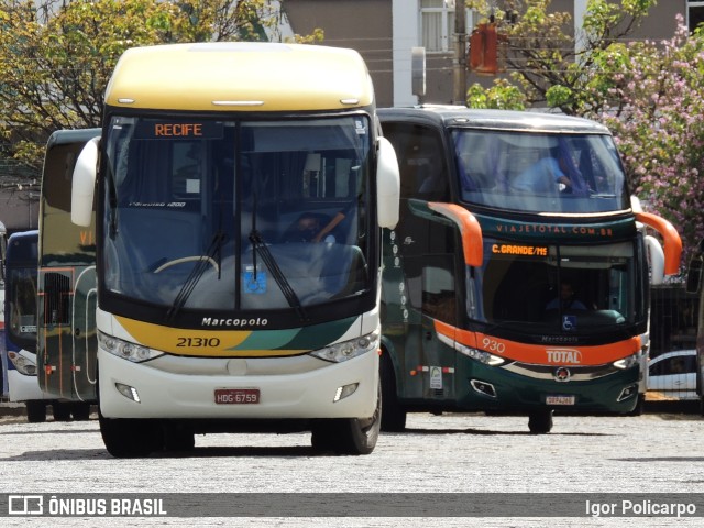 Empresa Gontijo de Transportes 21310 na cidade de Divinópolis, Minas Gerais, Brasil, por Igor Policarpo. ID da foto: 9407046.