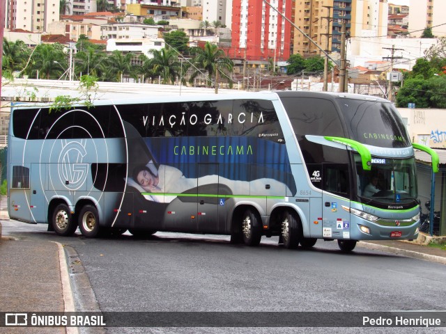 Viação Garcia 8654 na cidade de Ribeirão Preto, São Paulo, Brasil, por Pedro Henrique. ID da foto: 9406845.