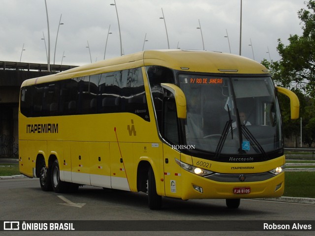 Viação Itapemirim 60021 na cidade de Florianópolis, Santa Catarina, Brasil, por Robson Alves. ID da foto: 9406063.