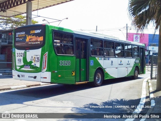 VB Transportes e Turismo 3328 na cidade de Campinas, São Paulo, Brasil, por Henrique Alves de Paula Silva. Número da foto: #9405937.
