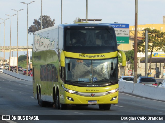 Viação Itapemirim 17011 na cidade de Belo Horizonte, Minas Gerais, Brasil, por Douglas Célio Brandao. ID da foto: 9407572.