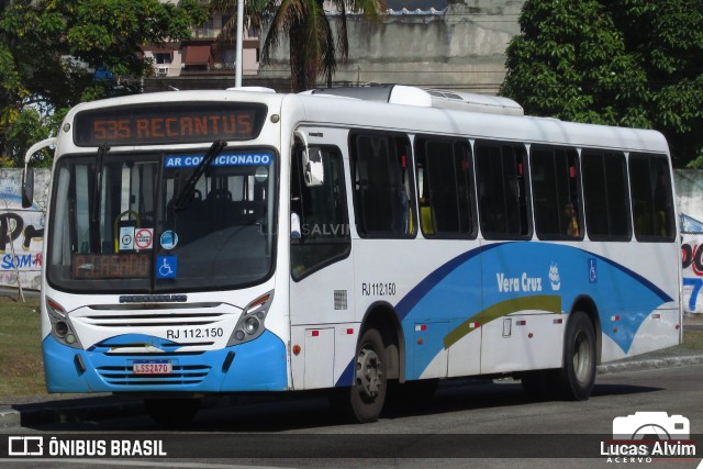 Auto Viação Vera Cruz - Belford Roxo RJ 112.150 na cidade de Nova Iguaçu, Rio de Janeiro, Brasil, por Lucas Alvim. ID da foto: 9405302.