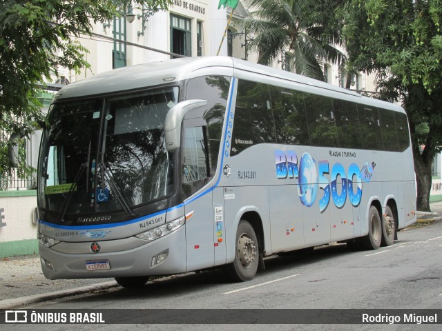 BR-500 Viagens e Turismo RJ 843.001 na cidade de Rio de Janeiro, Rio de Janeiro, Brasil, por Rodrigo Miguel. ID da foto: 9407504.