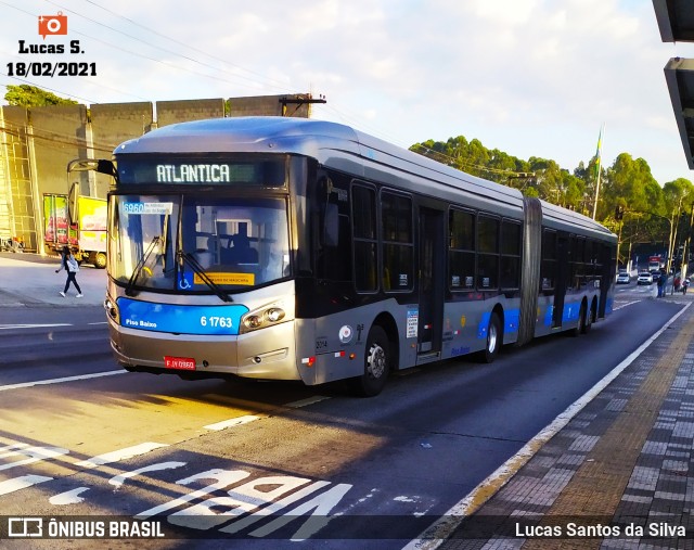 Viação Grajaú S.A. 6 1763 na cidade de São Paulo, São Paulo, Brasil, por Lucas Santos da Silva. Número da foto: #9405599.