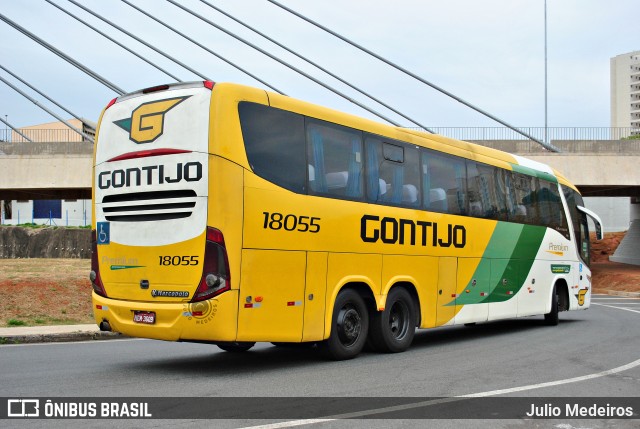 Empresa Gontijo de Transportes 18055 na cidade de Campinas, São Paulo, Brasil, por Julio Medeiros. ID da foto: 9406613.