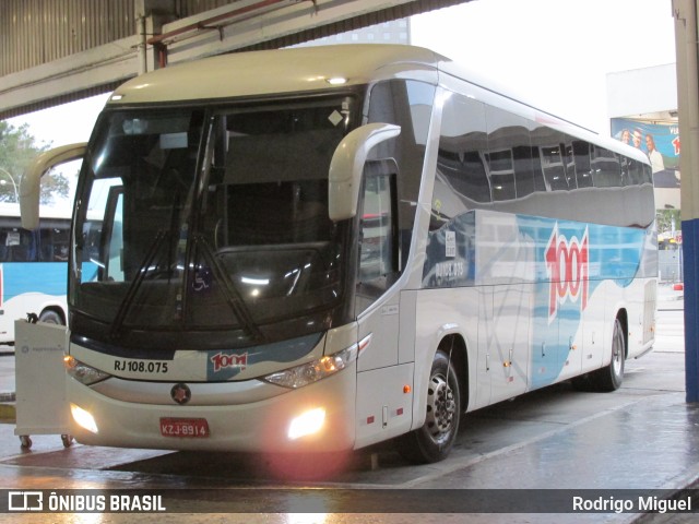 Auto Viação 1001 RJ 108.075 na cidade de Rio de Janeiro, Rio de Janeiro, Brasil, por Rodrigo Miguel. Número da foto: #9407485.