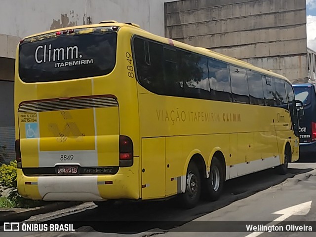 Viação Itapemirim 8849 na cidade de Campinas, São Paulo, Brasil, por Wellington Oliveira. ID da foto: 9406187.