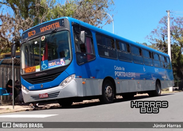 Nortran Transportes Coletivos 6411 na cidade de Porto Alegre, Rio Grande do Sul, Brasil, por Júnior Harras. Número da foto: #9409747.