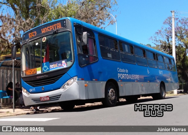 Nortran Transportes Coletivos 6411 na cidade de Porto Alegre, Rio Grande do Sul, Brasil, por Júnior Harras. ID da foto: 9409747.