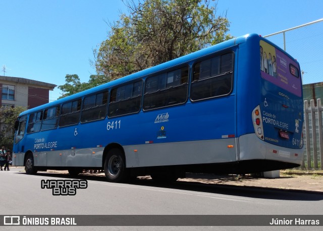 Nortran Transportes Coletivos 6411 na cidade de Porto Alegre, Rio Grande do Sul, Brasil, por Júnior Harras. ID da foto: 9409735.