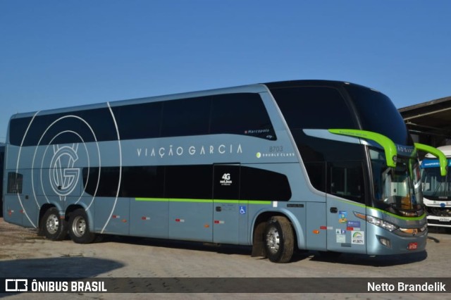 Viação Garcia 8703 na cidade de Curitiba, Paraná, Brasil, por Netto Brandelik. ID da foto: 9408518.