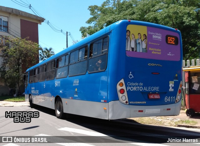 Nortran Transportes Coletivos 6411 na cidade de Porto Alegre, Rio Grande do Sul, Brasil, por Júnior Harras. ID da foto: 9409738.