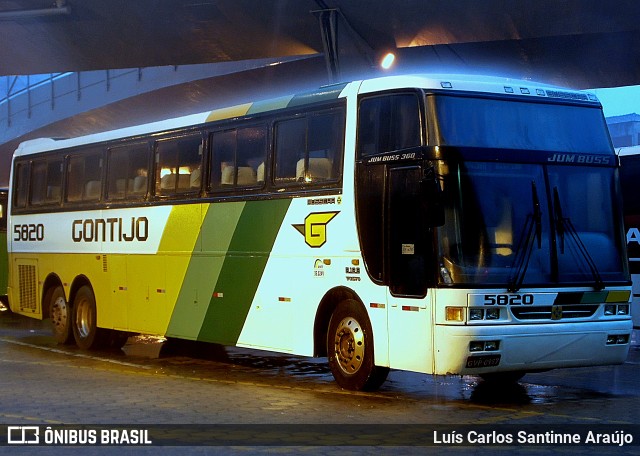 Empresa Gontijo de Transportes 5820 na cidade de Belo Horizonte, Minas Gerais, Brasil, por Luís Carlos Santinne Araújo. ID da foto: 9409600.