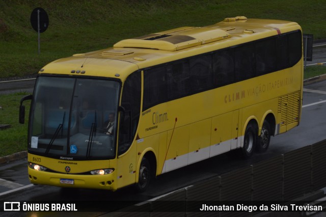 Viação Itapemirim 8633 na cidade de Lavrinhas, São Paulo, Brasil, por Jhonatan Diego da Silva Trevisan. ID da foto: 9409951.