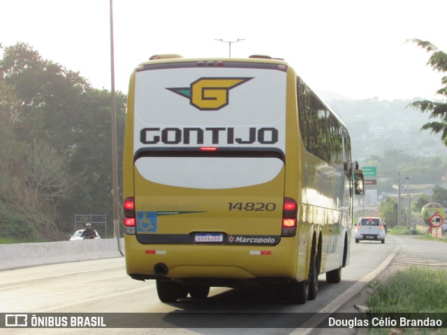 Empresa Gontijo de Transportes 14820 na cidade de Belo Horizonte, Minas Gerais, Brasil, por Douglas Célio Brandao. ID da foto: 9414371.