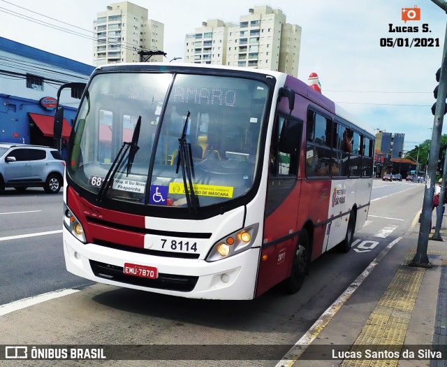 Transwolff Transportes e Turismo 7 8114 na cidade de São Paulo, São Paulo, Brasil, por Lucas Santos da Silva. Número da foto: #9412767.