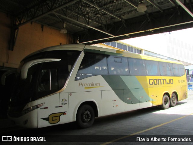 Empresa Gontijo de Transportes 18860 na cidade de Sorocaba, São Paulo, Brasil, por Flavio Alberto Fernandes. ID da foto: 9412976.