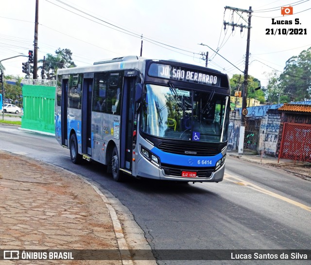 Transwolff Transportes e Turismo 6 6414 na cidade de São Paulo, São Paulo, Brasil, por Lucas Santos da Silva. Número da foto: #9412558.