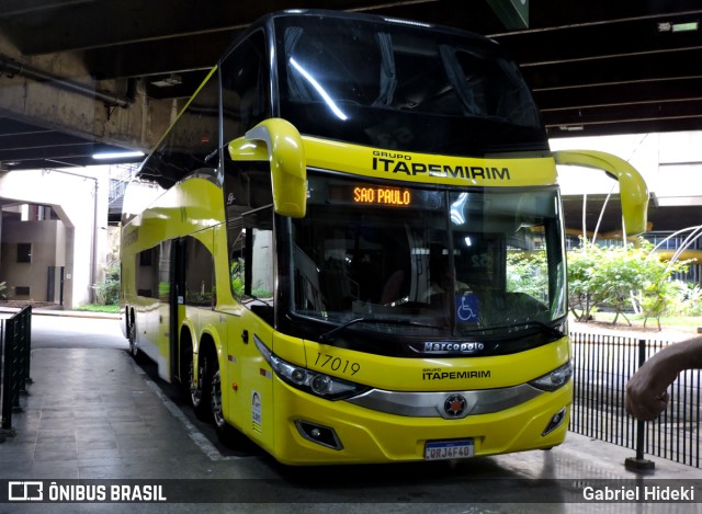 Viação Itapemirim 17019 na cidade de São Paulo, São Paulo, Brasil, por Gabriel Hideki. ID da foto: 9411453.