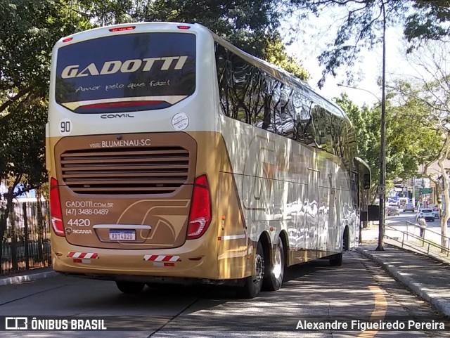 Auto Viação Gadotti 4420 na cidade de São Paulo, São Paulo, Brasil, por Alexandre Figueiredo Pereira. Número da foto: #9414853.