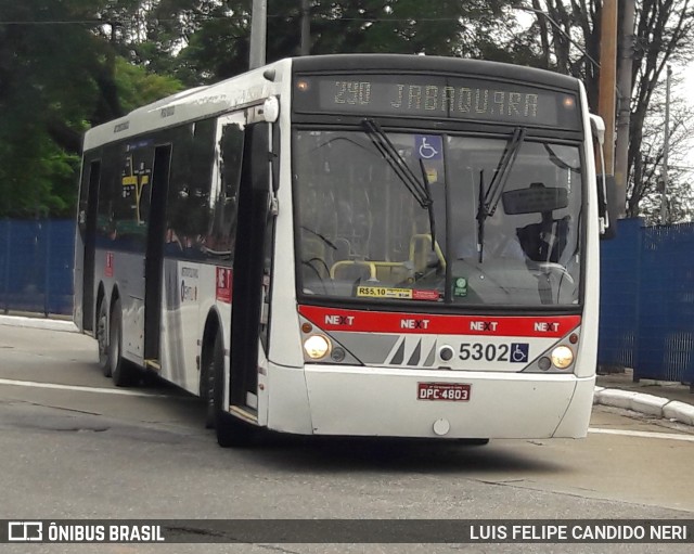 Next Mobilidade - ABC Sistema de Transporte 5302 na cidade de São Paulo, São Paulo, Brasil, por LUIS FELIPE CANDIDO NERI. ID da foto: 9414447.