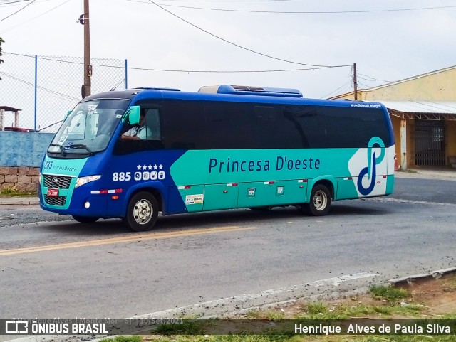 Princesa D'Oeste Fretamento e Turismo 885 na cidade de Monte Mor, São Paulo, Brasil, por Henrique Alves de Paula Silva. Número da foto: #9411870.