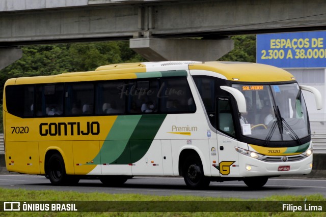 Empresa Gontijo de Transportes 7020 na cidade de Salvador, Bahia, Brasil, por Filipe Lima. ID da foto: 9414380.