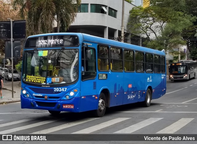 Viação São Geraldo 20347 na cidade de Belo Horizonte, Minas Gerais, Brasil, por Vicente de Paulo Alves. ID da foto: 9416194.