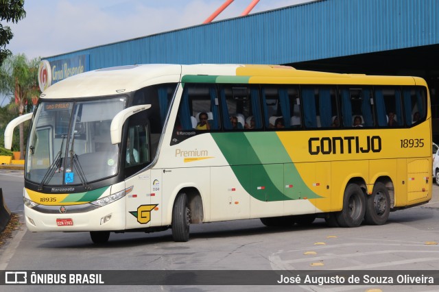 Empresa Gontijo de Transportes 18935 na cidade de Resende, Rio de Janeiro, Brasil, por José Augusto de Souza Oliveira. ID da foto: 9417147.