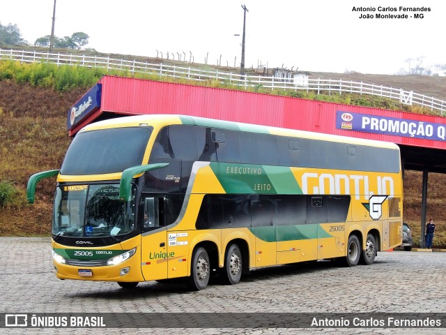Empresa Gontijo de Transportes 25005 na cidade de João Monlevade, Minas Gerais, Brasil, por Antonio Carlos Fernandes. Número da foto: #9415516.