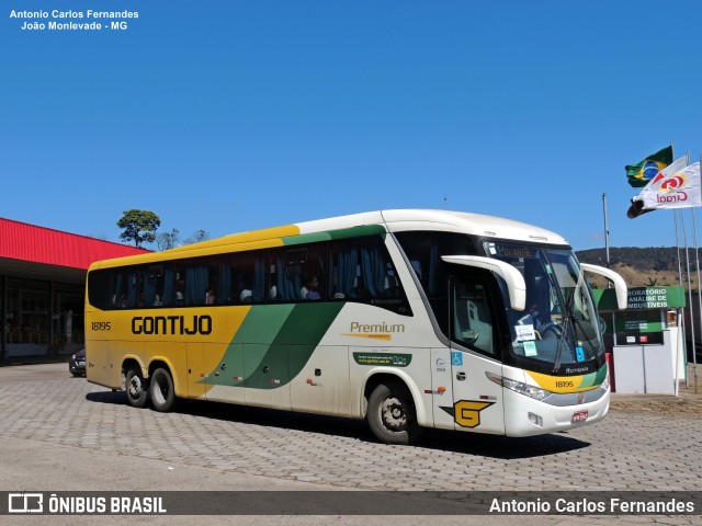 Empresa Gontijo de Transportes 18195 na cidade de João Monlevade, Minas Gerais, Brasil, por Antonio Carlos Fernandes. ID da foto: 9415608.