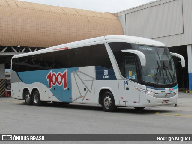 Auto Viação 1001 3846 na cidade de Rio de Janeiro, Rio de Janeiro, Brasil, por Rodrigo Miguel. ID da foto: 9417643.