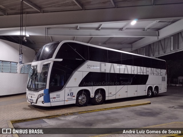 Auto Viação Catarinense 321311 na cidade de Resende, Rio de Janeiro, Brasil, por André Luiz Gomes de Souza. ID da foto: 9416409.