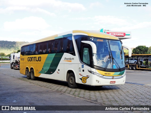 Empresa Gontijo de Transportes 18130 na cidade de João Monlevade, Minas Gerais, Brasil, por Antonio Carlos Fernandes. ID da foto: 9415580.