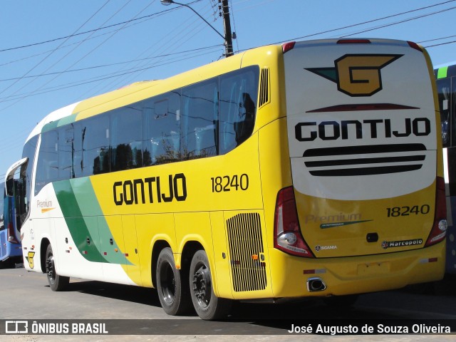 Empresa Gontijo de Transportes 18240 na cidade de Caxias do Sul, Rio Grande do Sul, Brasil, por José Augusto de Souza Oliveira. Número da foto: #9417111.